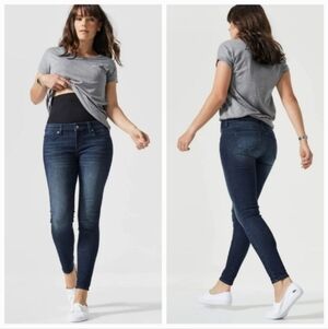 Blanqi Postpartum Belly Support Dark Wash Skinny Jeans size 8